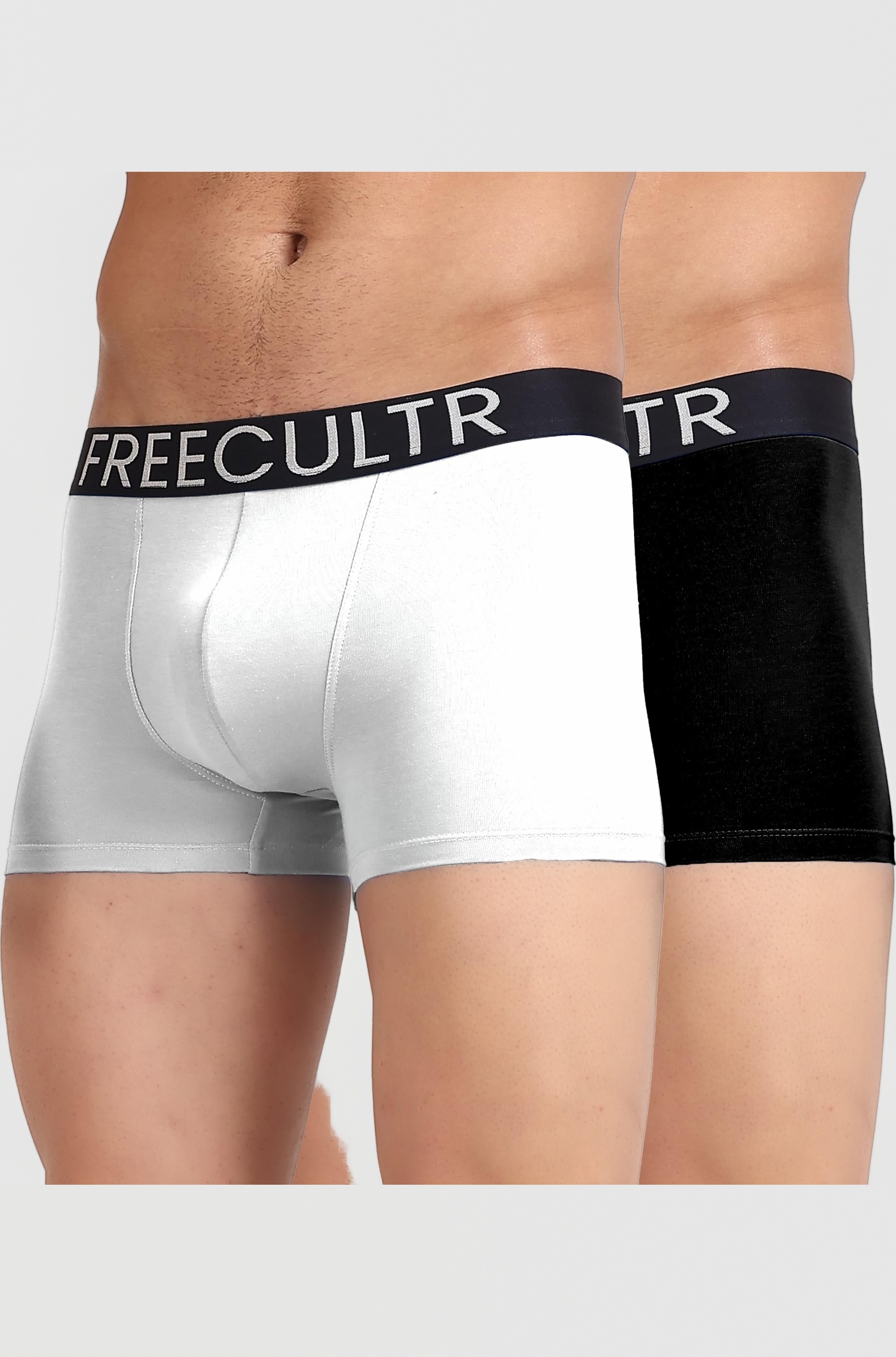 Organic Cotton Elastane Stretch Underwear for Men Breathable Comfortable Trunks Innerwear Sweat Absorbing Undergarments with Ultrasoft Waistband