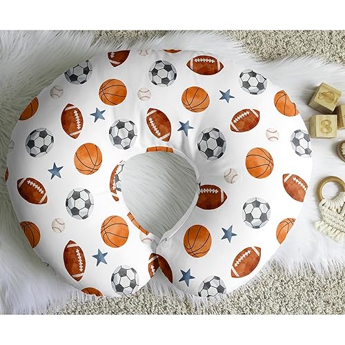 Miniatura 5 de Sweet Jojo Designs Funda de almohada de lactancia para niño, funda de almohada de lactancia para bebé, recién nacido, biberón para lactancia,