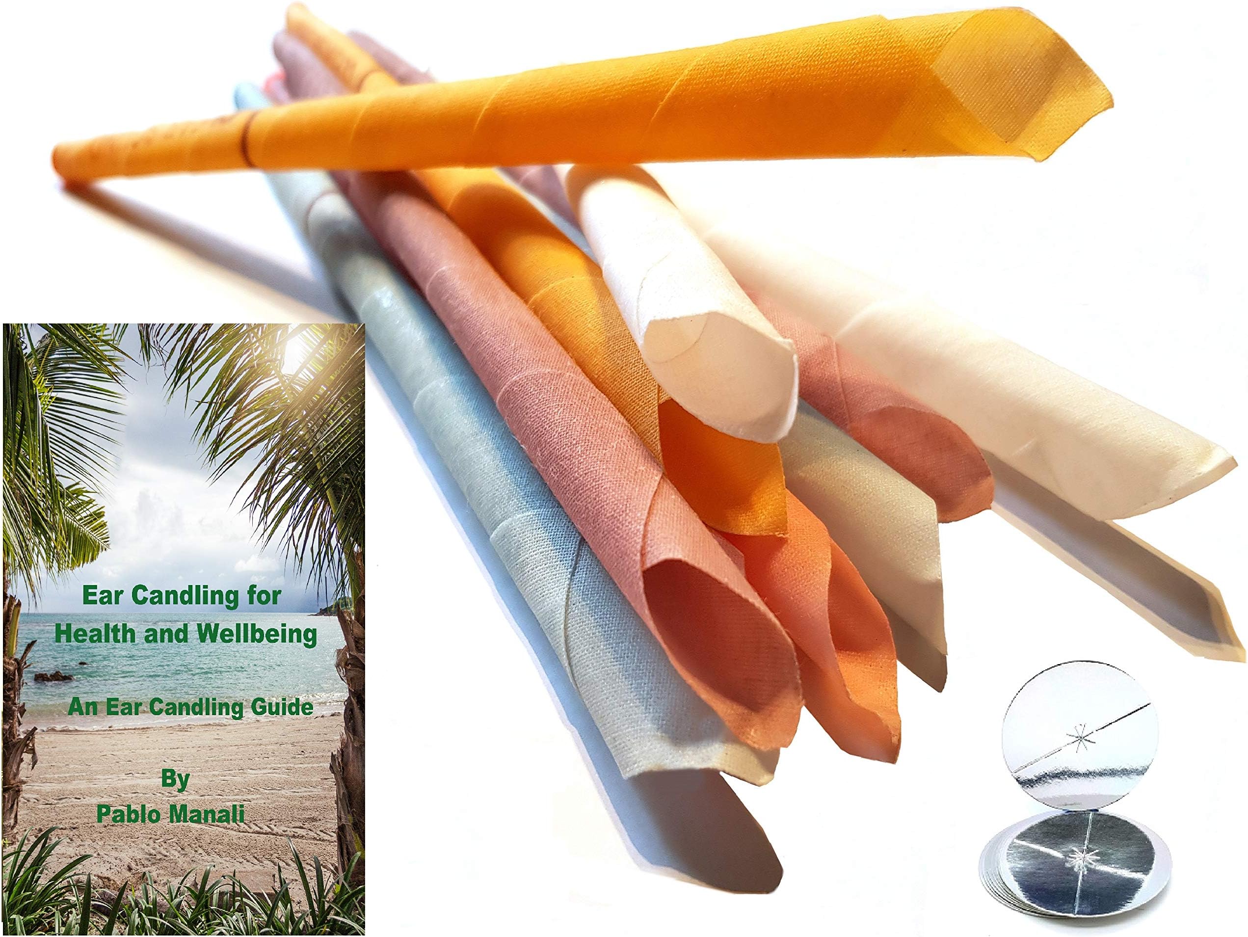 Natural Ear Candles Hopi Ear Candles 10 Pack (5 Pairs) Beeswax Ear Candling Cones Organic Ear Wax Removal Blocked Ears Therapeutic Tinnitus Relief, Sinus Release, migraine Relief, Holistic Treatment