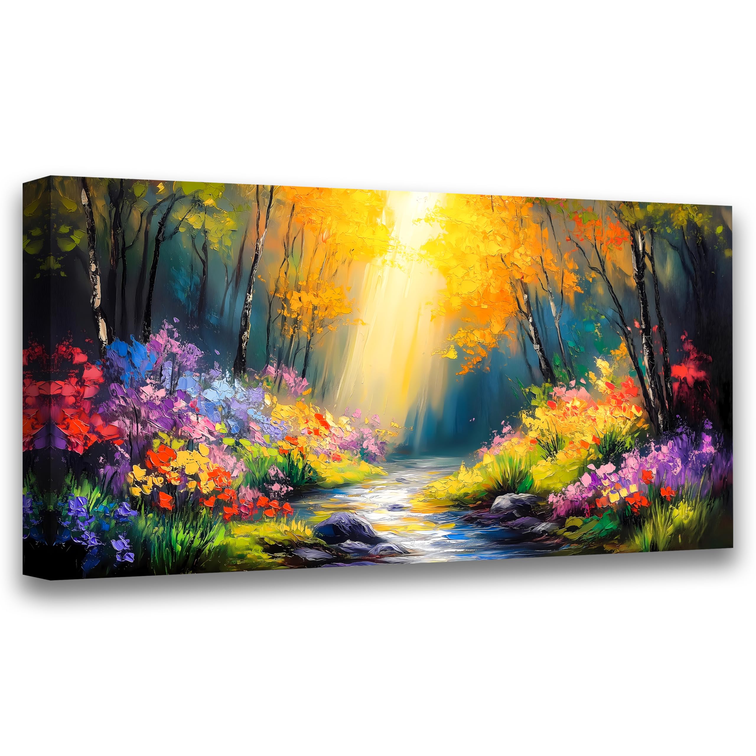 PYABL Abstract Wall Art Canvas Print Forest Landscape