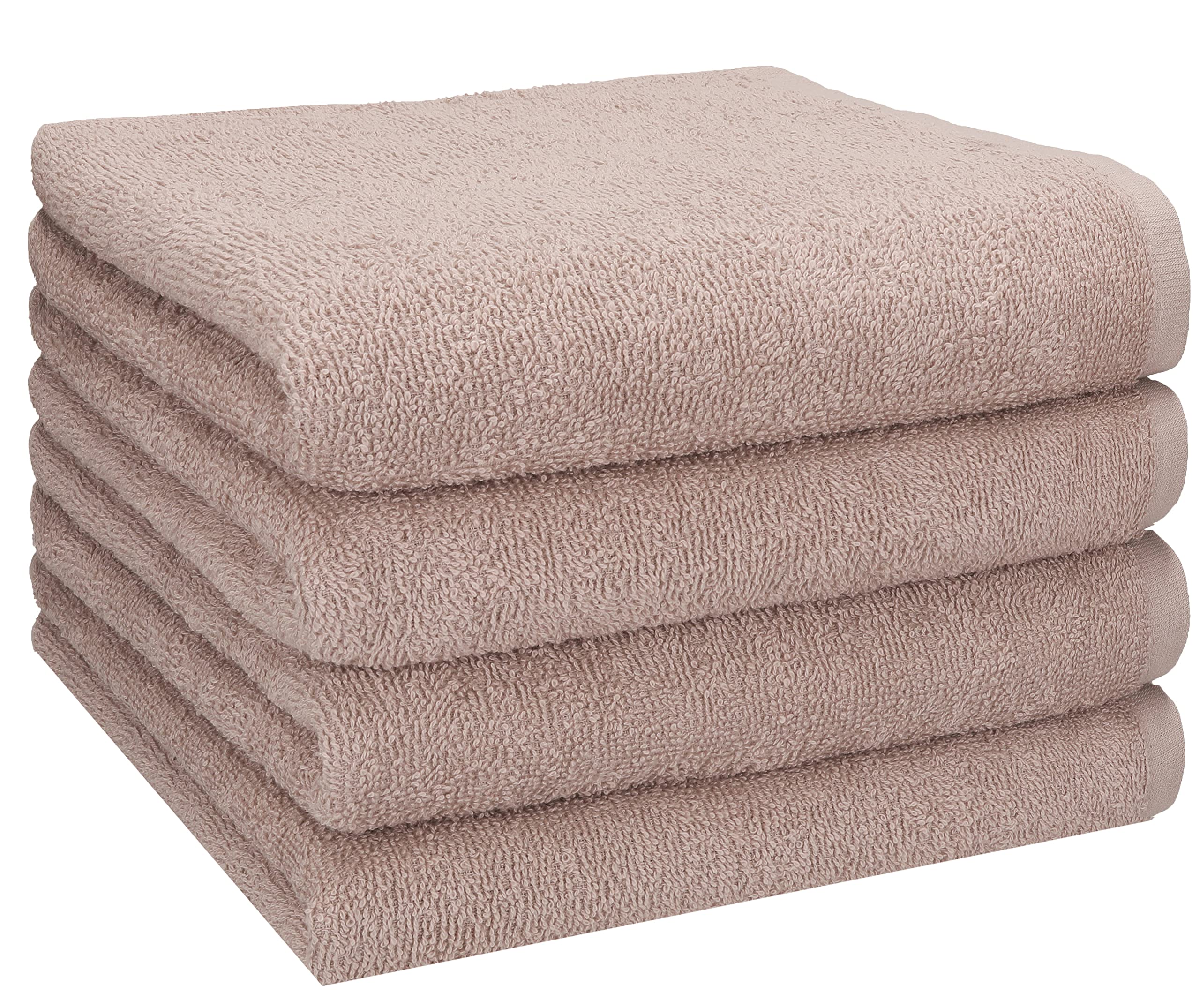 Serviettes de toilette 100% coton Betz Berlin de qualité supérieure lot de 4 cappuccino