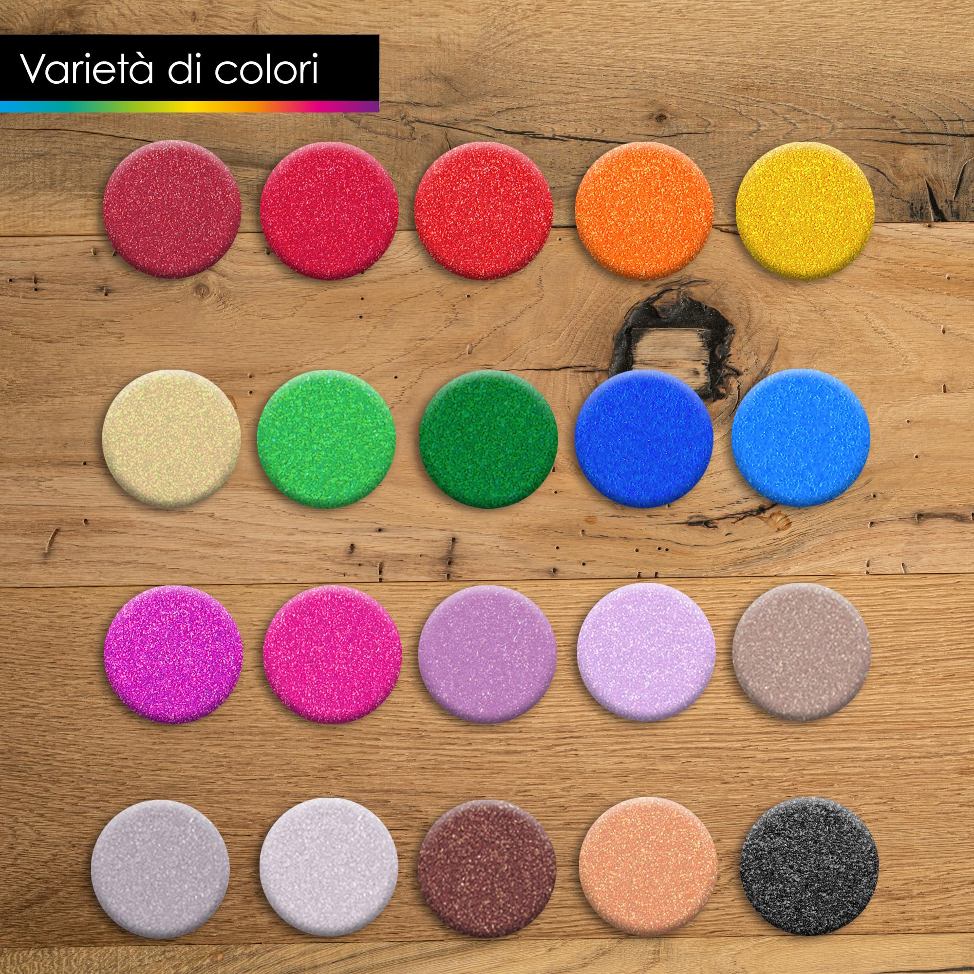 OfficeTree Cartoncino Glitterato A4 250g/m² 20 Colori - Carta Glitterata per Scrapbooking e Bricolage