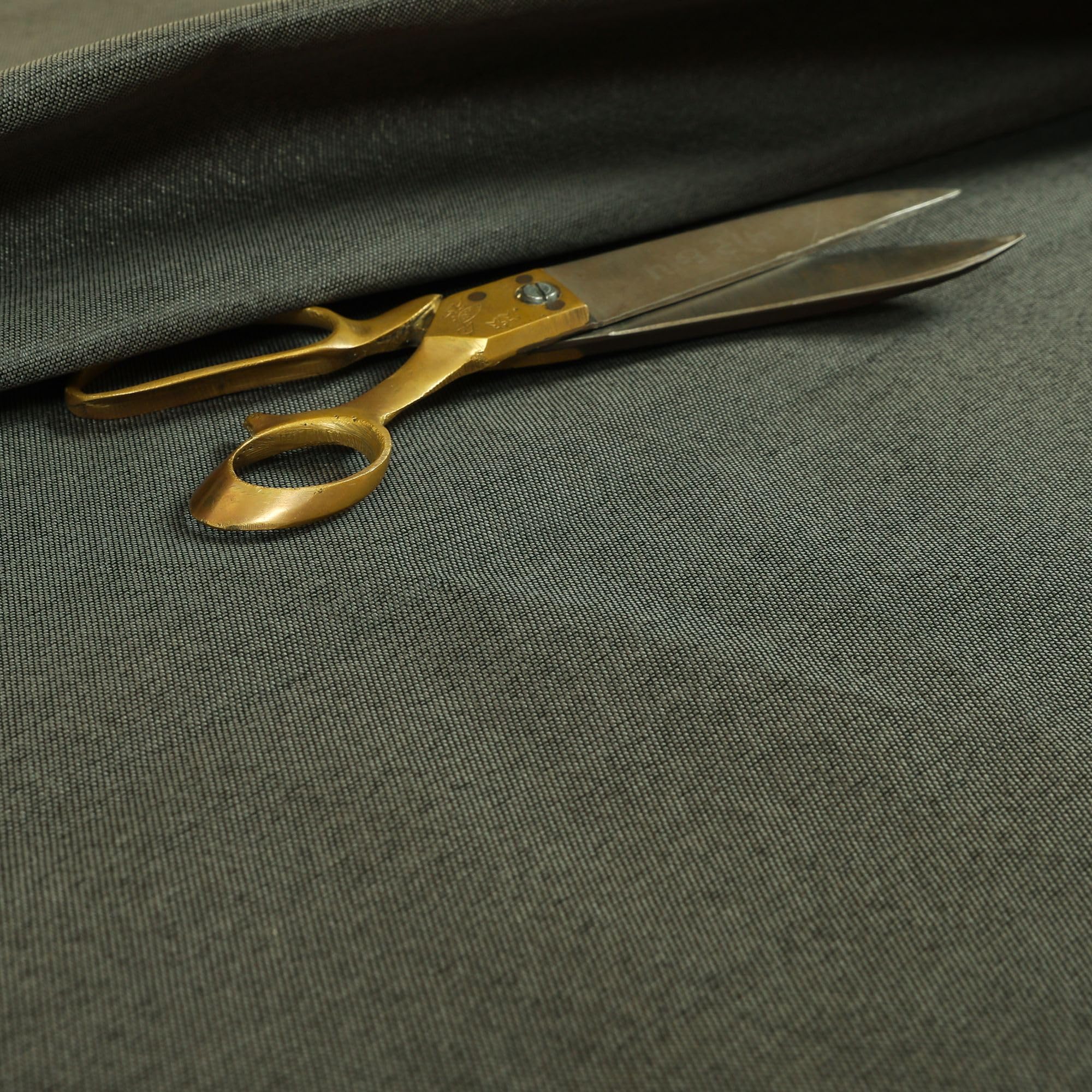 Redbrick Mill Fabrics Flame Retardant Lightweight Plain Chenille Material Grey Colour Upholstery Curtain Fabrics (1 Metre)