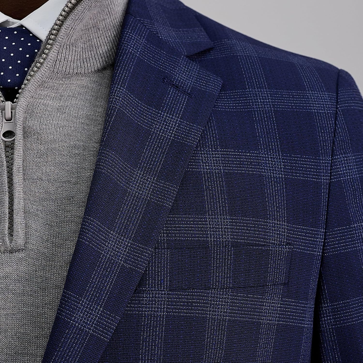 Haggar Mens Men's Jmh Premium Stretch Tailored Fit Subtle Pattern Sport Coats - Image 4