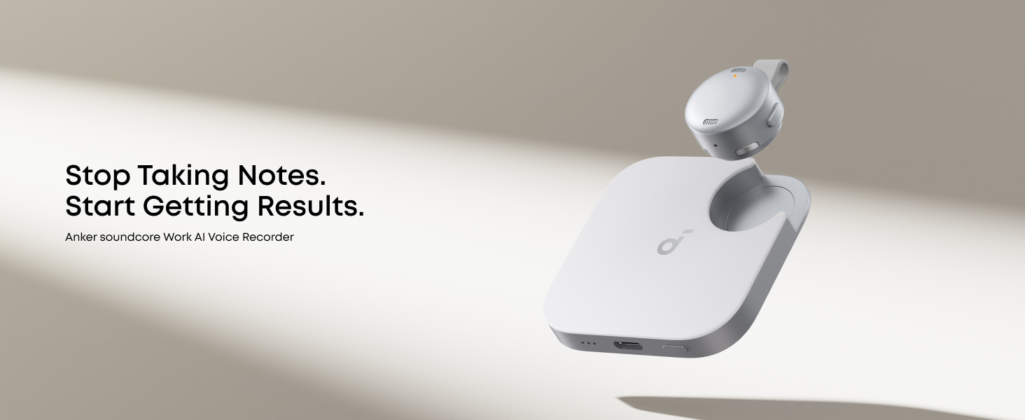 Amazon.com: soundcore Work by Anker, Coin-Sized AI Voice Recorder