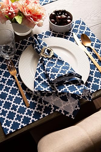 Miniatura 5 de DII - Camino de mesa de algodón para comedor, vestíbulo, fiestas de primavera y uso diario  14 x 108 pulgadas