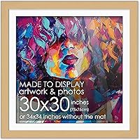 Vista 56 de Marco de madera negra de 9 x 9 pulgadas con paspartú blanco Con paspartú de 12 x 12 a 9 x 9 pulgadas Protector inastillable acrílico UV