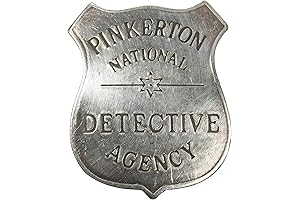 Pinkerton Detective Agency Collectible Old West Police Badge