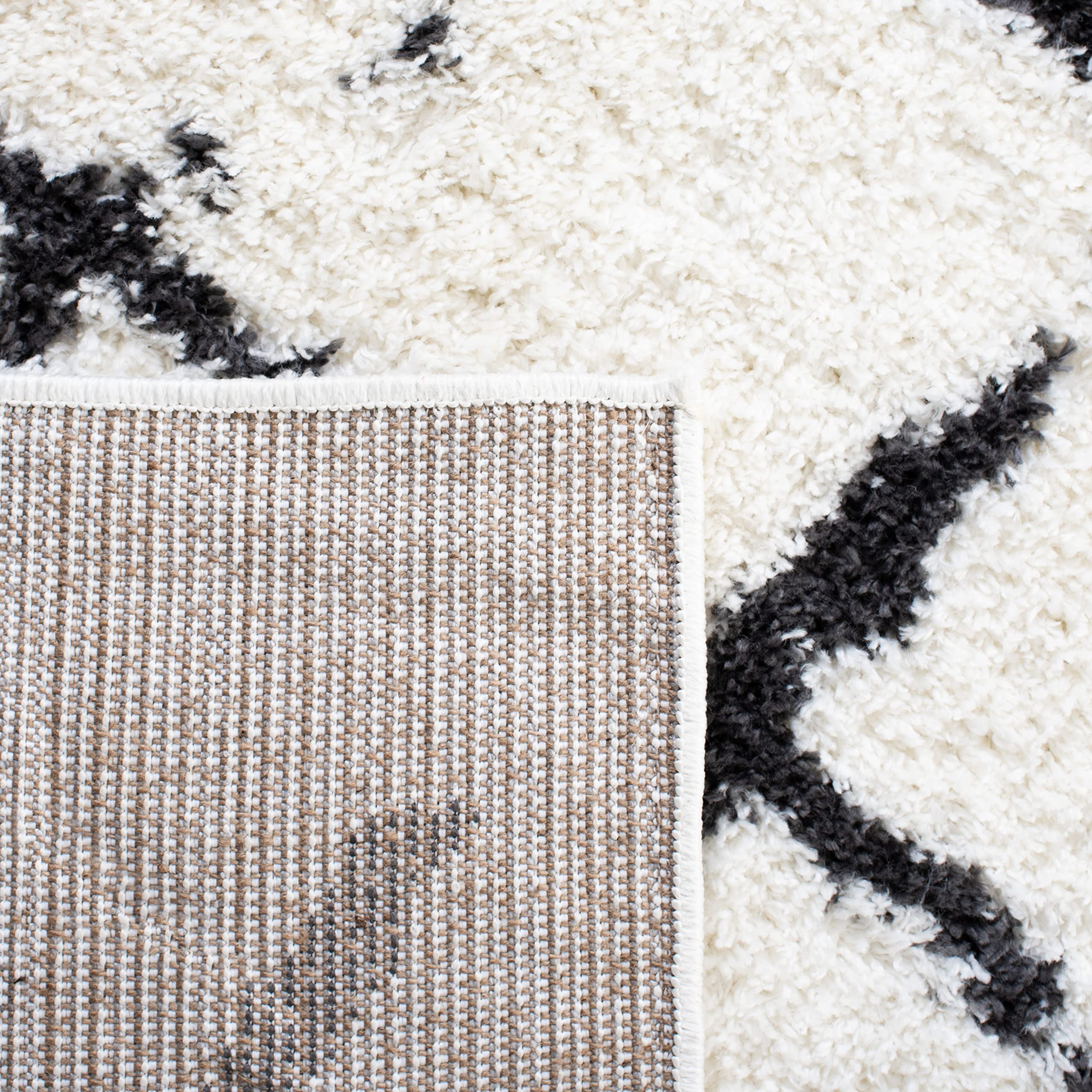 Safavieh Shag-Teppich Berber-Design, 3,2 Cm Florhöhe – Flauschiger Läufer Für Wohn-/Schlafzimmer