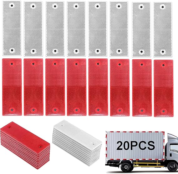 AOHEWEI 2 X Luci LED Gialle Per Rimorchio, Luci Laterali Indicatrici Per Camion 12V/24V Con Riflettore, Approvate ECE R91 R10 Per RV, Furgone, Barca, Camion, Camper, Caravan - Foto 2