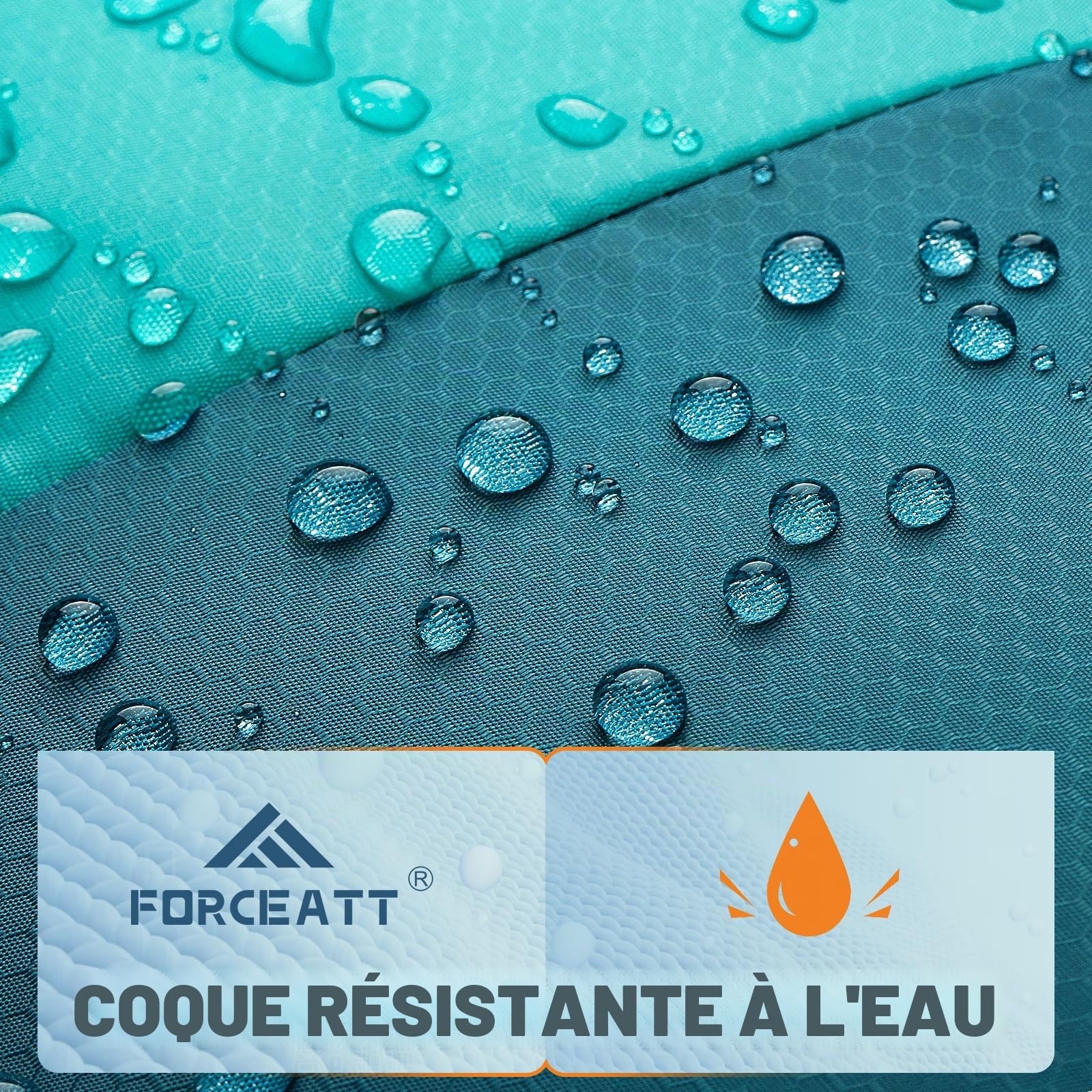 Forceatt Sac de Couchage pour Adultes et Adolescents | 3 saisons et temps froid（-10 ℃ à 18 ℃）丨Idéal Pour le Camping, La Randonnée et D'autres Activités de Plein Air丨Résistant à L'eau, Léger et Chaud.