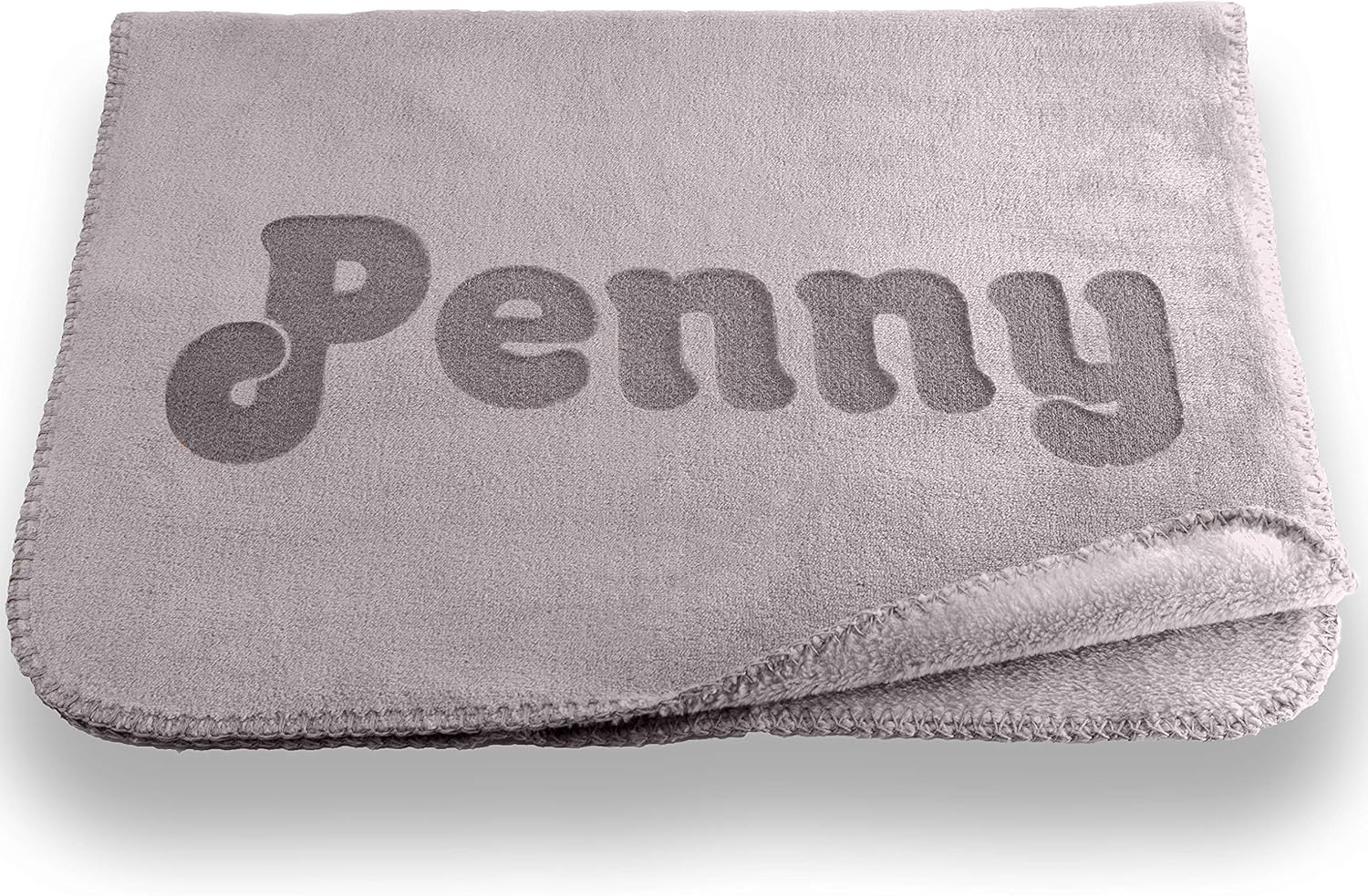 Custom Catch Personalized Dog Blanket - Gray or Beige - Small : Pet Supplies