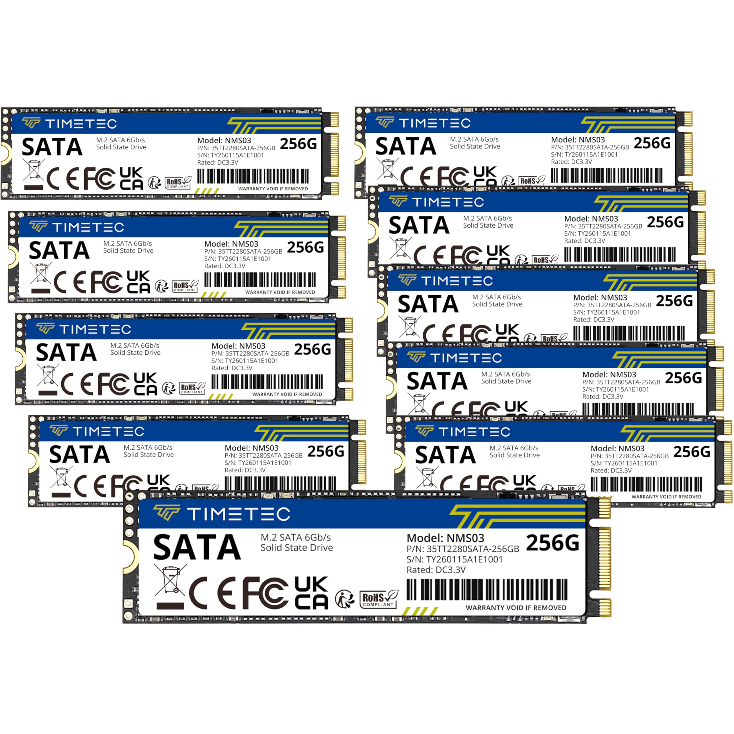 Amazon.com: Timetec 256GBx10 (10 Pack) SSD 3D NAND TLC SATA III