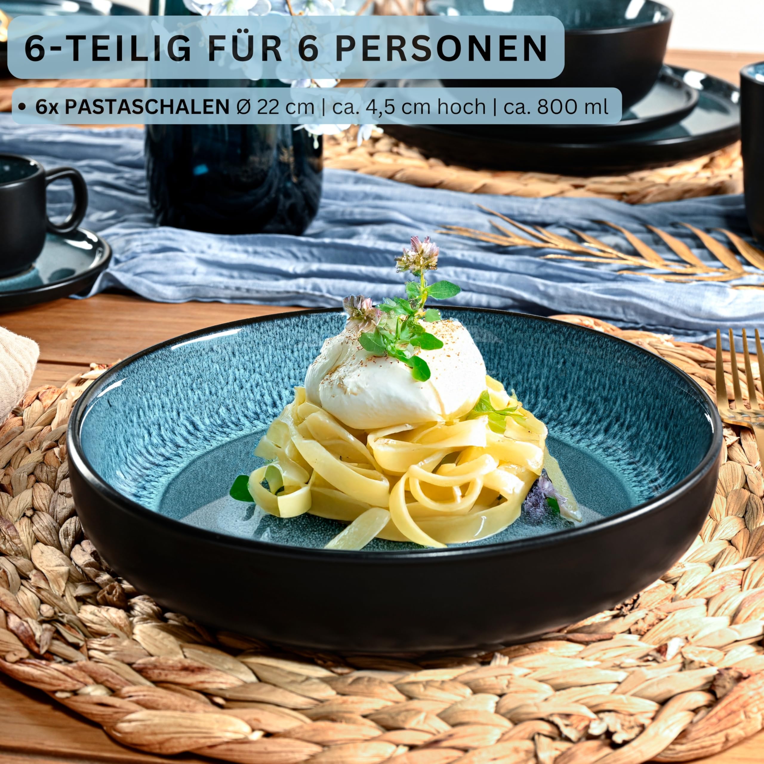 Sänger Vigo Steingut Pastaschalen 6 tlg – Bild 2