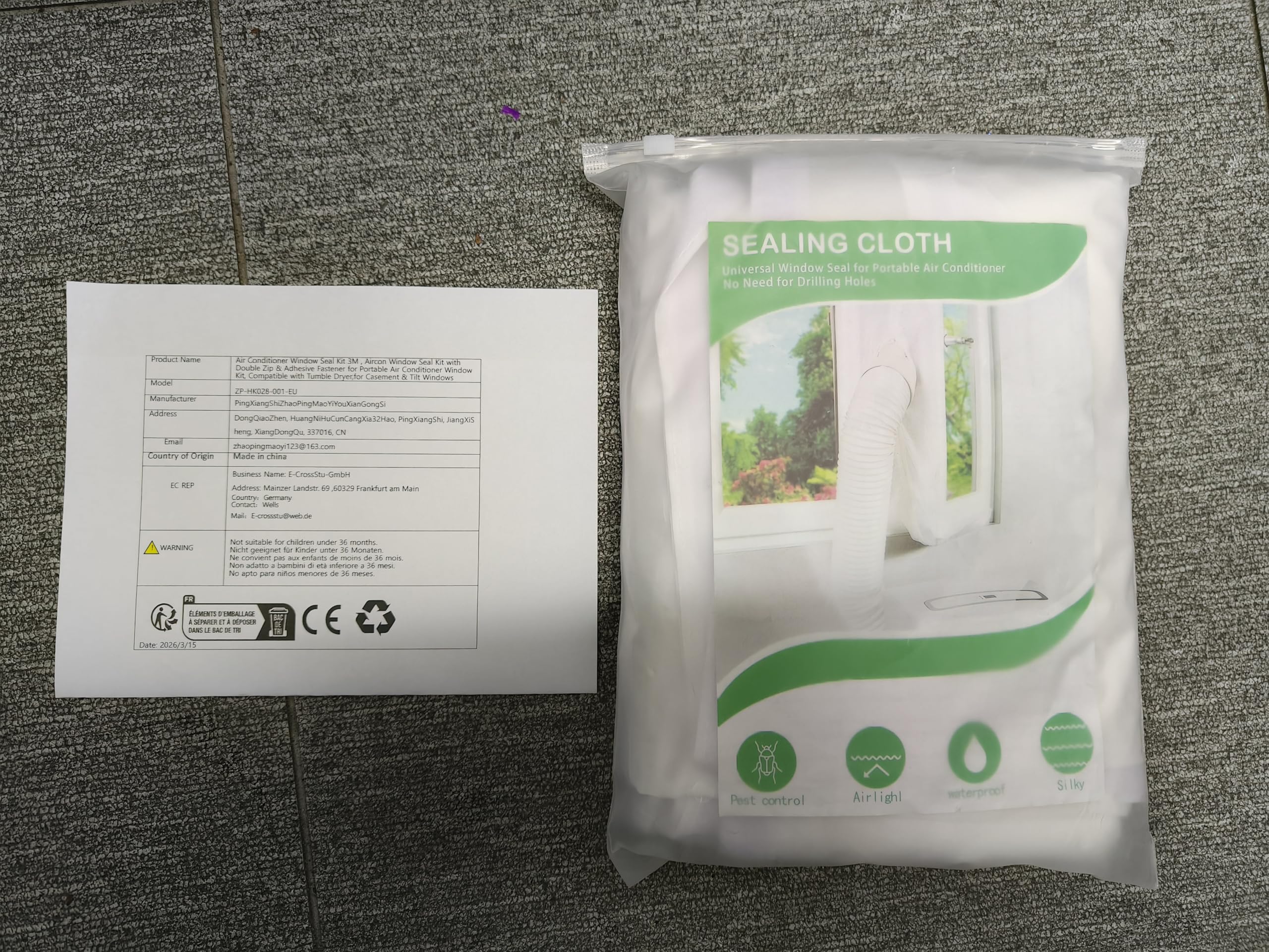 Kit de sellado de ventana de aire acondicionado de 3 m, kit de sellado de ventana de aire acondicionado con doble cremallera y cierre adhesivo para kit de ventana de aire acondicionado portátil