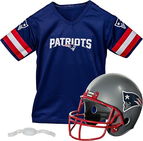 Franklin Sports - Conjuntos de casco y camiseta para niños de la NFL - Conjuntos de uniforme de equipo juvenil de la NFL - Juego de disfraz - Casco,