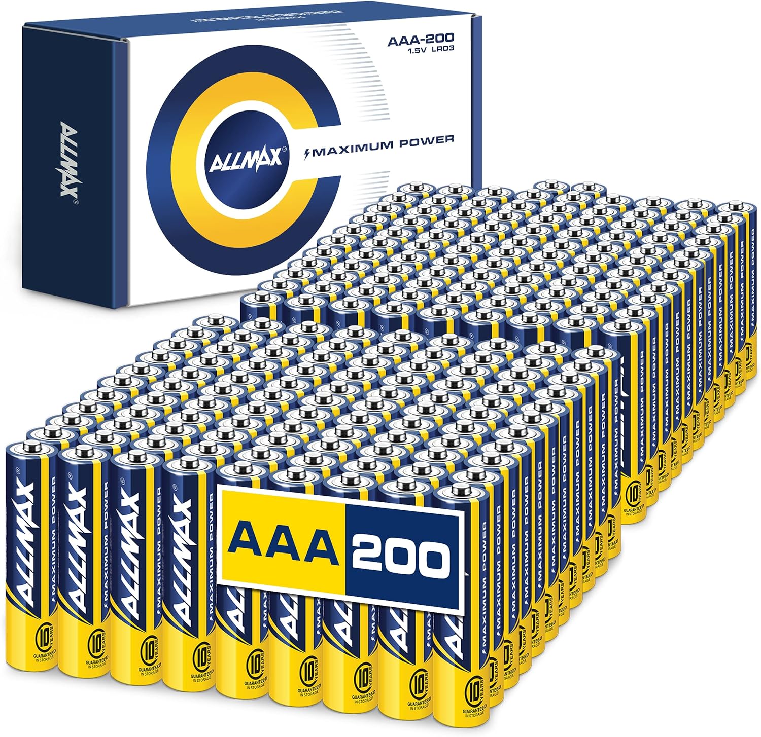 Buy Allmax AAA Maximum Power Alkaline Triple A Batteries (200 Count