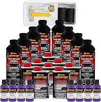 Vista 14 de Custom - Revestimiento protector de 1.5 galones (6 cuartos), para caja de camión,para rodillo, brocha o rociador con kit de aplicador de pincel