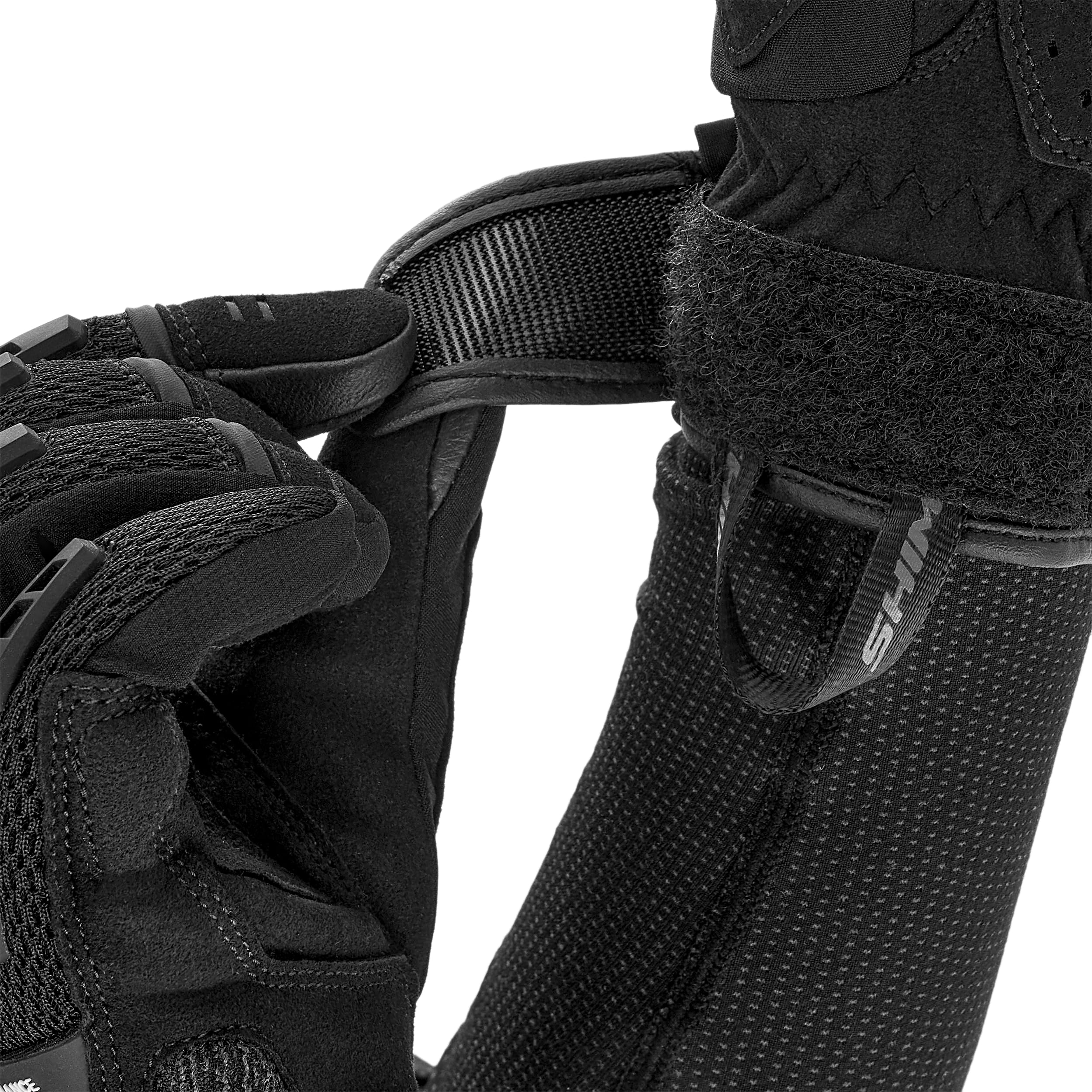 SHIMA STREAM Gants Moto Homologué Femme Textile Longues Ete Ventilé Protecteur Perforé Gant Protecion Norme Touchscreen Ventilation Scooter Trotinette Motocyclette (Femmes, Noir, XS)