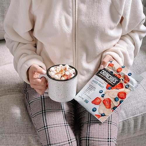 Miniatura 69 de Crunchies Frutas liofilizadas, frutas crujientes 100% naturales, sin OMG y kosher, paquetes de aperitivos de frutas liofilizadas resellables