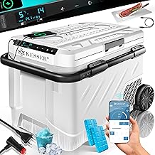 KESSER Electric Compressor Cooler with Touch Control LED | Application Control & Cold Accumulators USB Port 12/24V 230V | Cooler Freezer for Auto Truck Boat -20