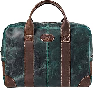 MaheTri Jefferson Classic Leather Messenger Bag, Vintage Laptop Bag Briefcase Satchel | Premium Buffalo Leather Retro Styl... Price In India
