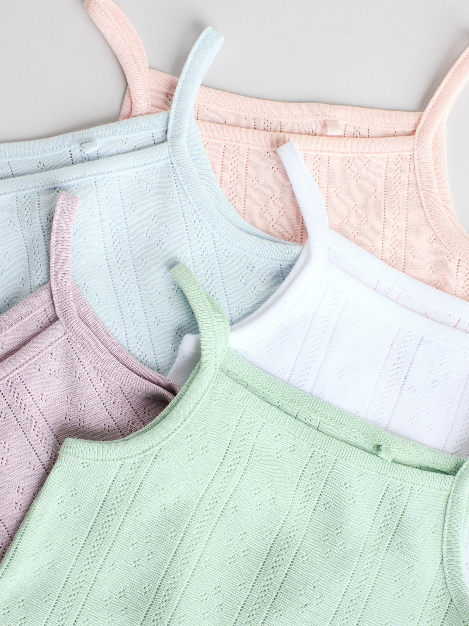NEXT Unisex Bambino Confezione da 5 Body per Neonati a Canotta in 100% Cotone Tinta Unita