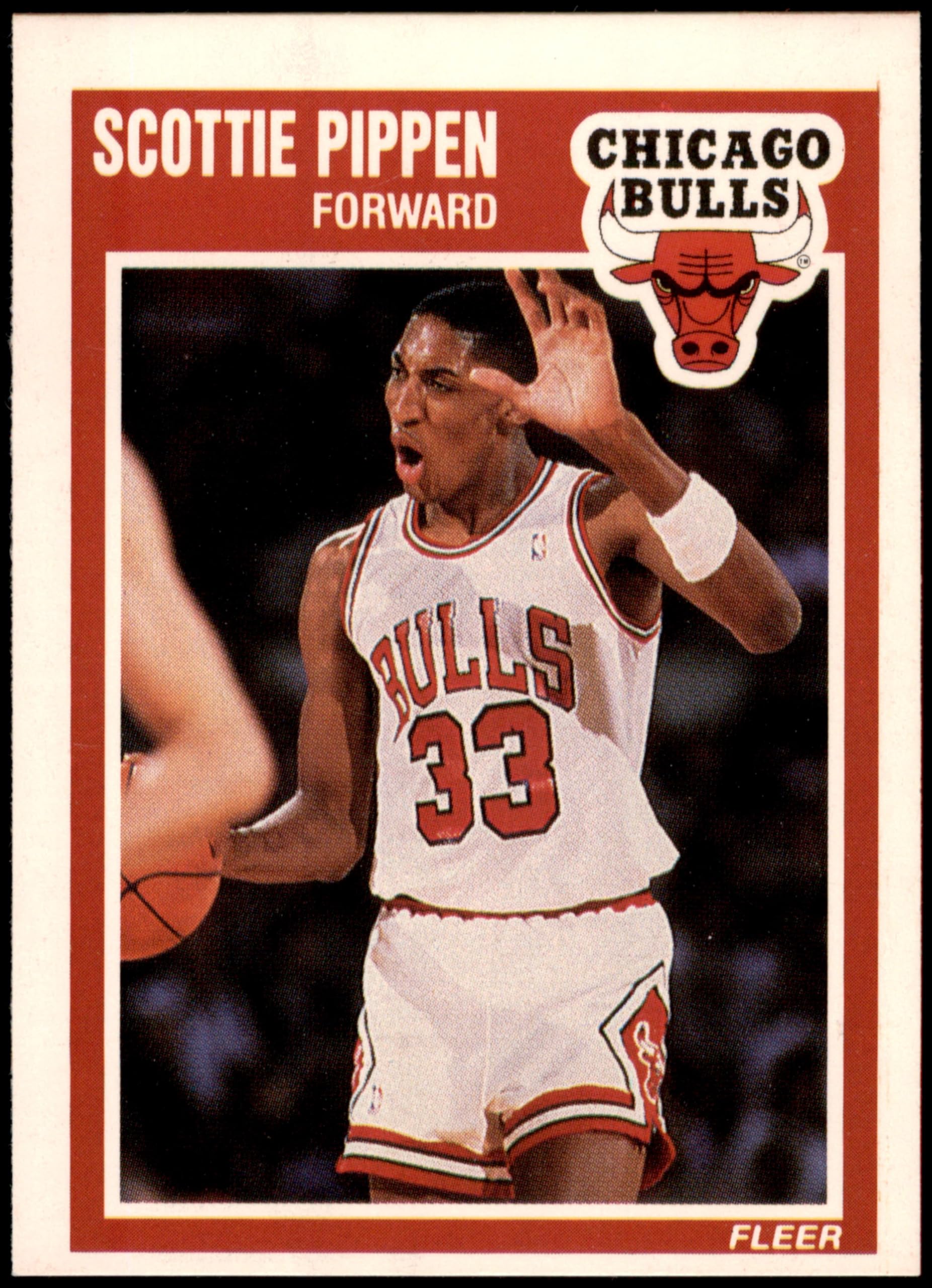 NBAカード　SCOTTIE PIPPEN 1989-90 NBA Hoops Scottie Pippen #244 Chicago Bulls HOF