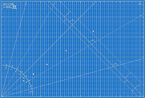 Vista 22 de Elan Tapete de corte A4 azul, tapete de corte autorreparable de 9 x 12 pulgadas, tabla de manualidades de 5 capas azul, tabla de pasatiempos