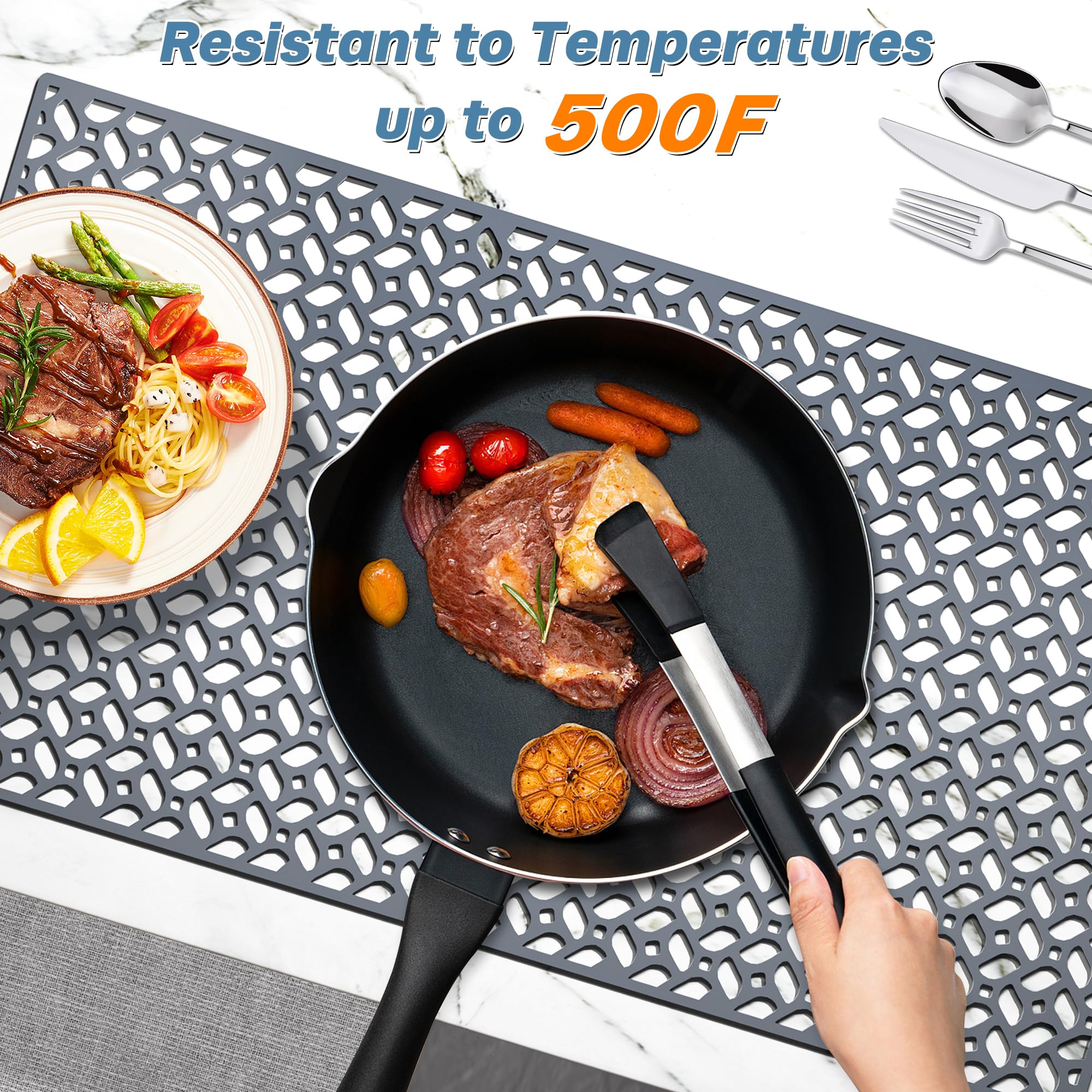 Rejilla De Silicona Para Fregadero – Protector Antideslizante, Plegable, Resistente Al Calor (hasta 260°C), Ideal Para Cocina