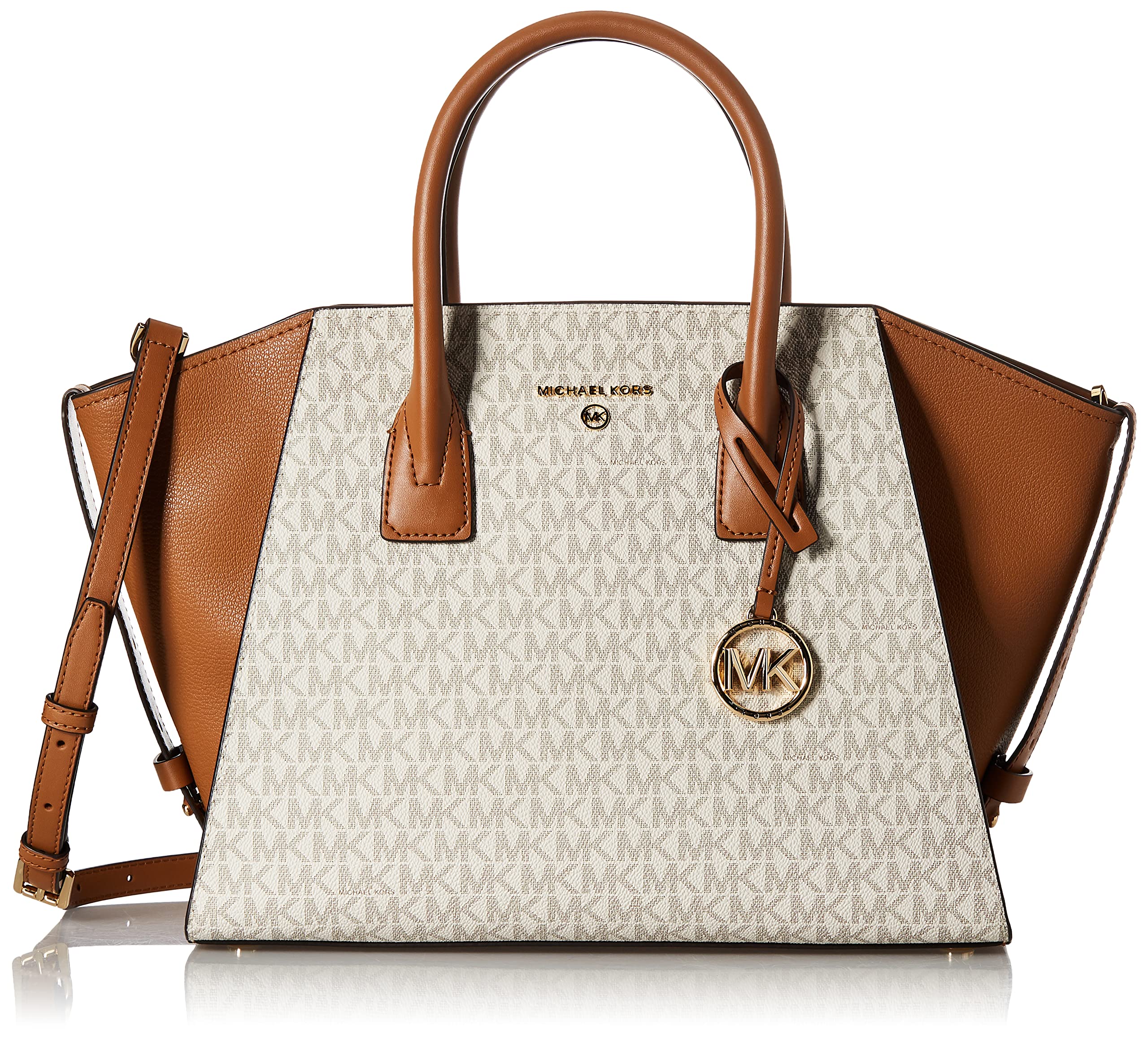 Michael Kors 30F2G4VS7B-149 AVRIL LG TZ SATCHEL Women Vanilla/ACRN Size One Size