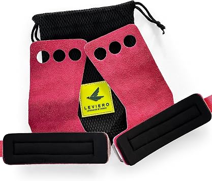 Woddies Gymnastics Grips for CrossFit, Pull-Ups, Weightlifting - Soft Leather, Comfort Fit, Durable WOD Grips for Adults