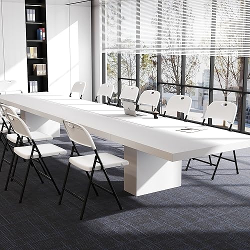 Miniatura 7 de Sillas plegables, silla plegable de plástico, sillas plegables de metal resistente de plástico para exteriores, asiento comercial plegable