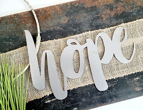 Miniatura 295 de Steel Metal Script Word Art - Various Sizes and Finishes (cheers Small 12.5x6", Raw, Unfinished Steel)