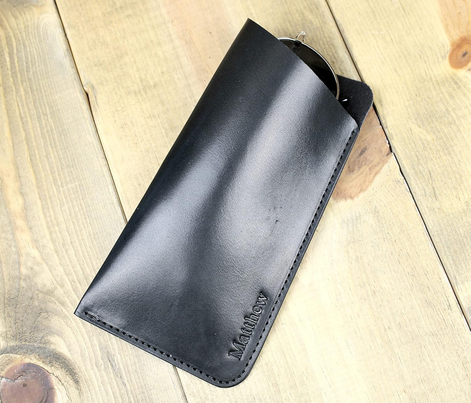 Leather Glasses Sleeve Free Personalization | Glasses Case Leather | Sunglasses Case Leather | Soft Glasses Case | Leather Accessory