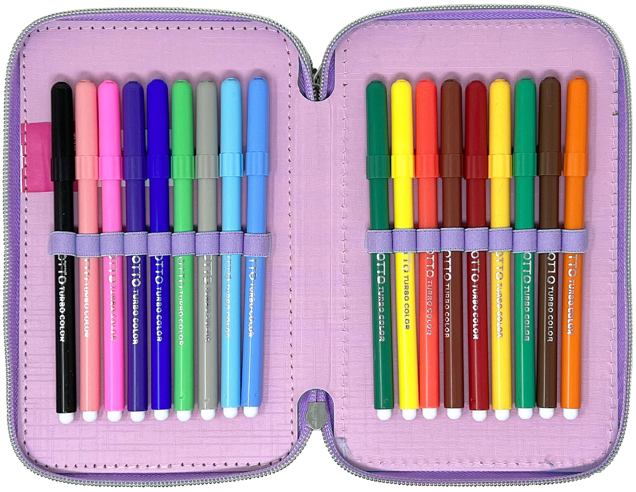 Clondo Astuccio 3 Scomparti 3D Bambini Stitch Angel Fan 44 Accessori Scuola Elementare 20 cm