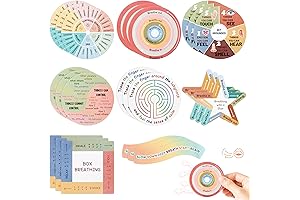 24PCS Anxiety Sensory Stickers: Calming Tactile Relief for Stress and Mindfulness
