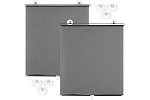 2-Pack 23" Extra Wide Retractable Car Window Shade for Side Windows