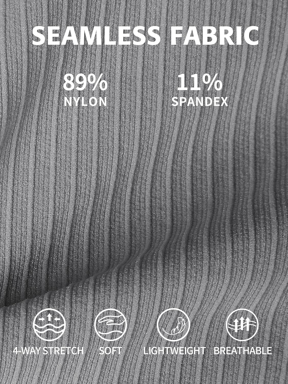 ATTRACO Ribbed Workout Tank Tops for Women with Built in Bra Tight Racerback Scoop Neck Athletic Top - Image 8