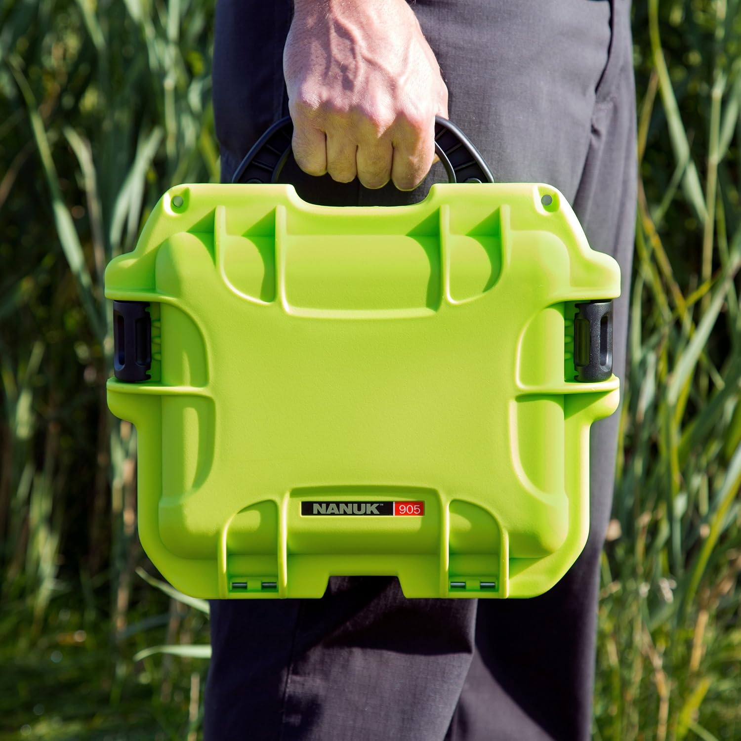 Nanuk 905 Waterproof Hard Drone Case with Custom Foam Insert for DJI Spark – Lime