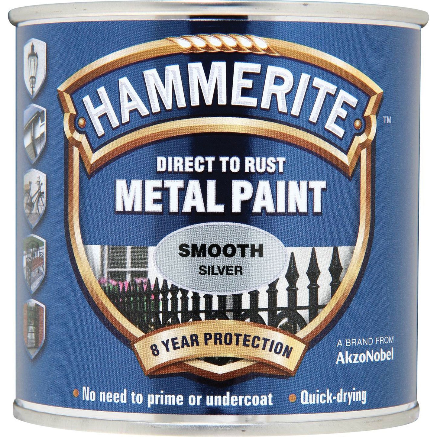 Hammerite Silver Direct To Rust Smooth Finish 750Ml