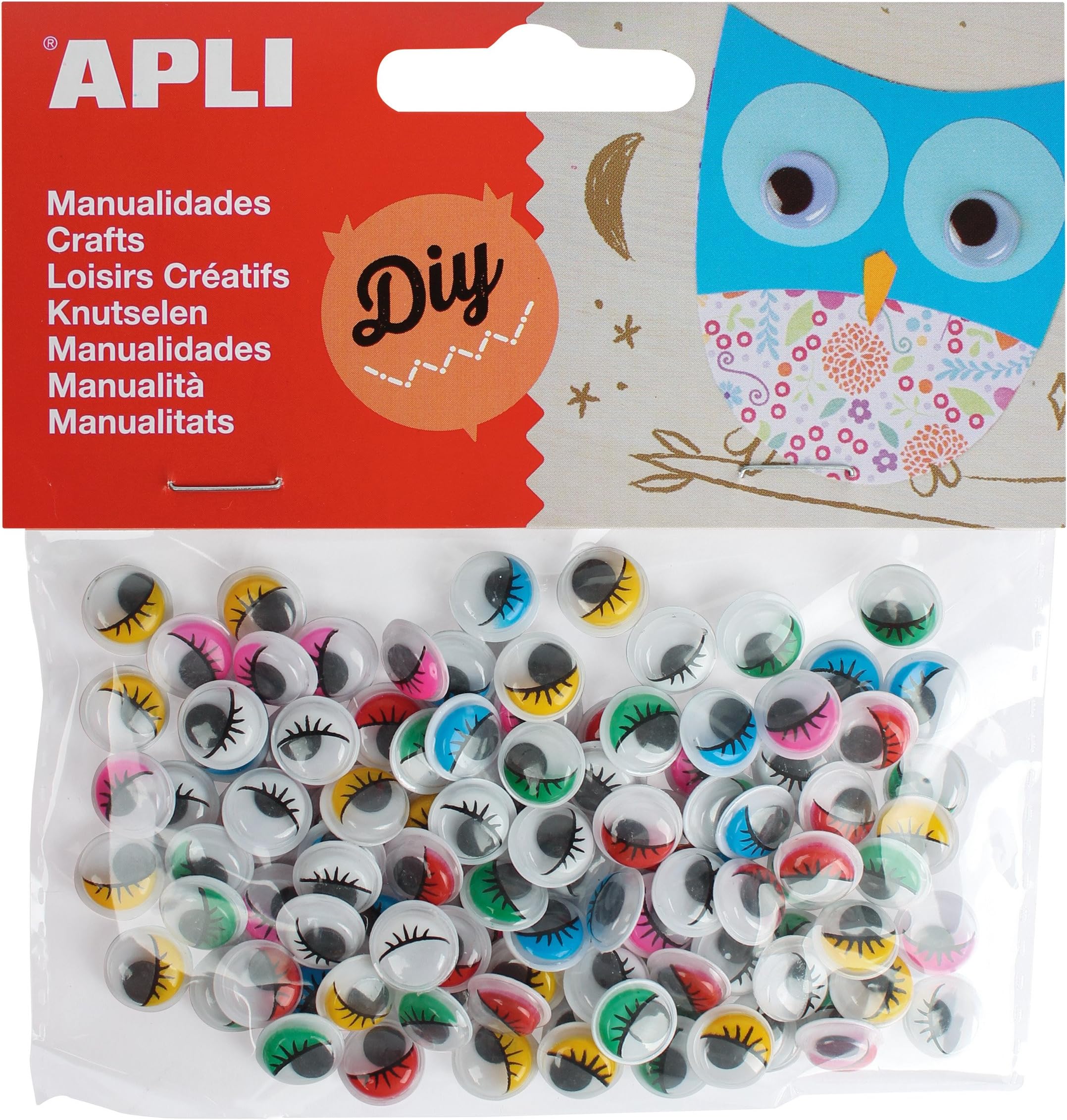 KUUQA Yeux Mobiles avec Autoadhésif Autocollant, Tailles Assorties 700