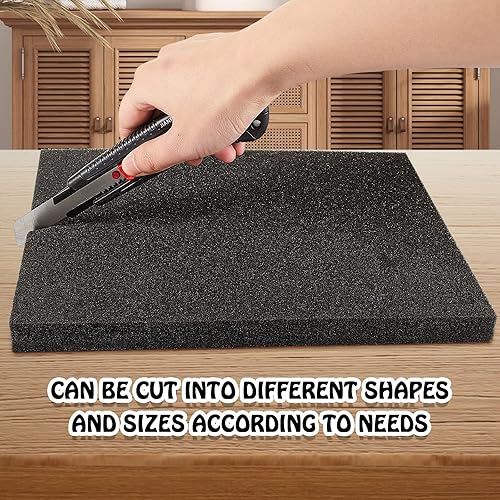 Miniatura 4 de Amylove Espuma de poliuretano de 24 x 72 pulgadas, cojín de alta densidad para tapicería de espuma artesanal para reemplazo de asientos, proyectos