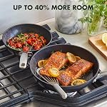 GreenPan SearSmart Hard Anodized Healthy Ceramic Nonstick 10 Piece Cookware Pots and Pans Set, PFAS-Free, Textured Surface, Dishwasher Safe, Oven Safe, Black