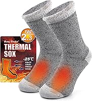 Vista 1 de Busy Socks Winter Warm Thermal Socks for Men Women Extra Thick Insulated Heated Crew Boot Socks for Extreme Cold Weather