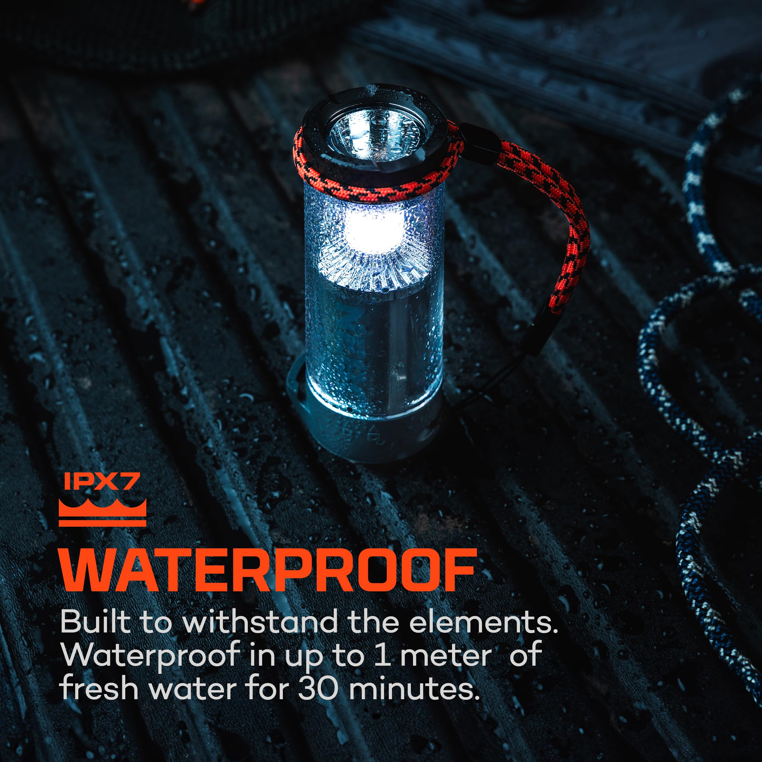 NEBO Galileo Tempest 350 Lumen Waterproof Lantern - with 360° ARCUS LED Technology, Magnetic Base & Multiple Light Modes - Image 3