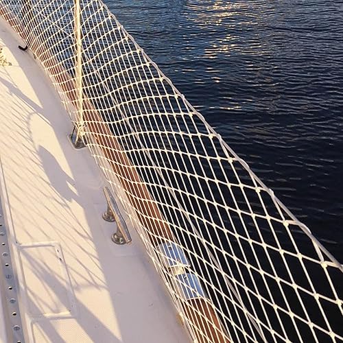 Red de seguridad para lancha, longitud de red de lancha: 30 pies, red de barandilla de barandilla segura, red de nailon. Mantiene a los niños,