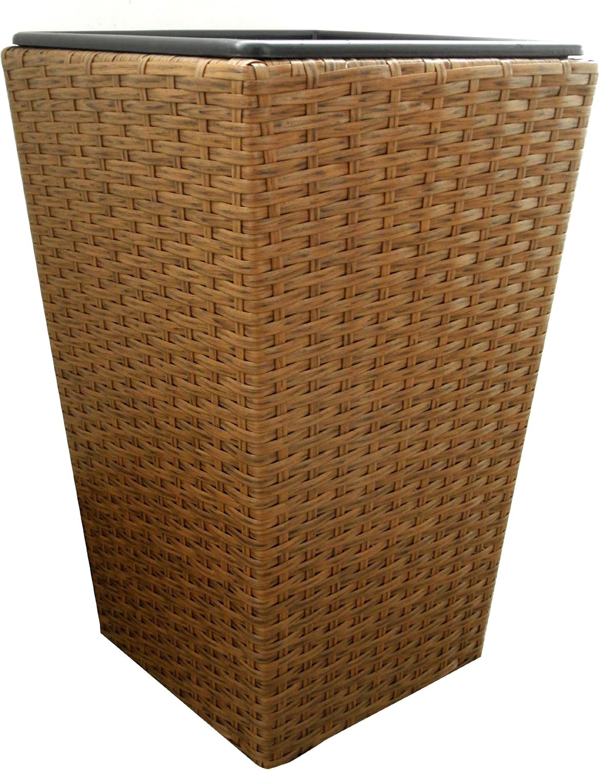 Large Sweetgrass Faux Rattan Planter Tan Everything Else