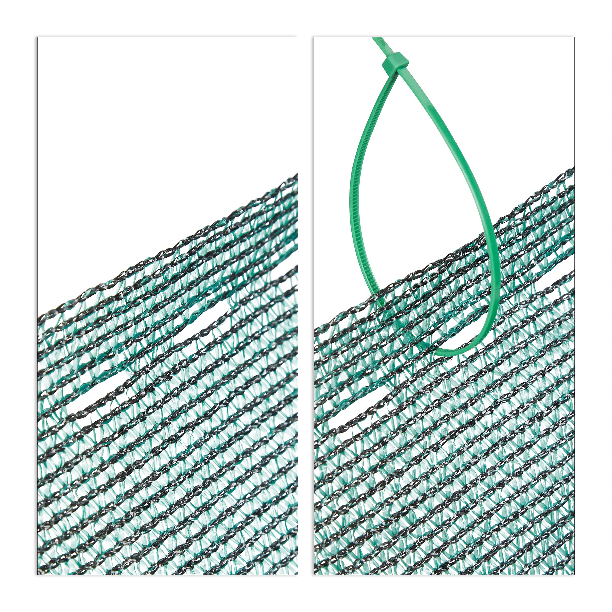 Relaxdays, vert Brise-vue, Paravent pour les clôtures et rambardes, Tissu HDPE, Anti-UV, 1 x 50 mètres, Meter
