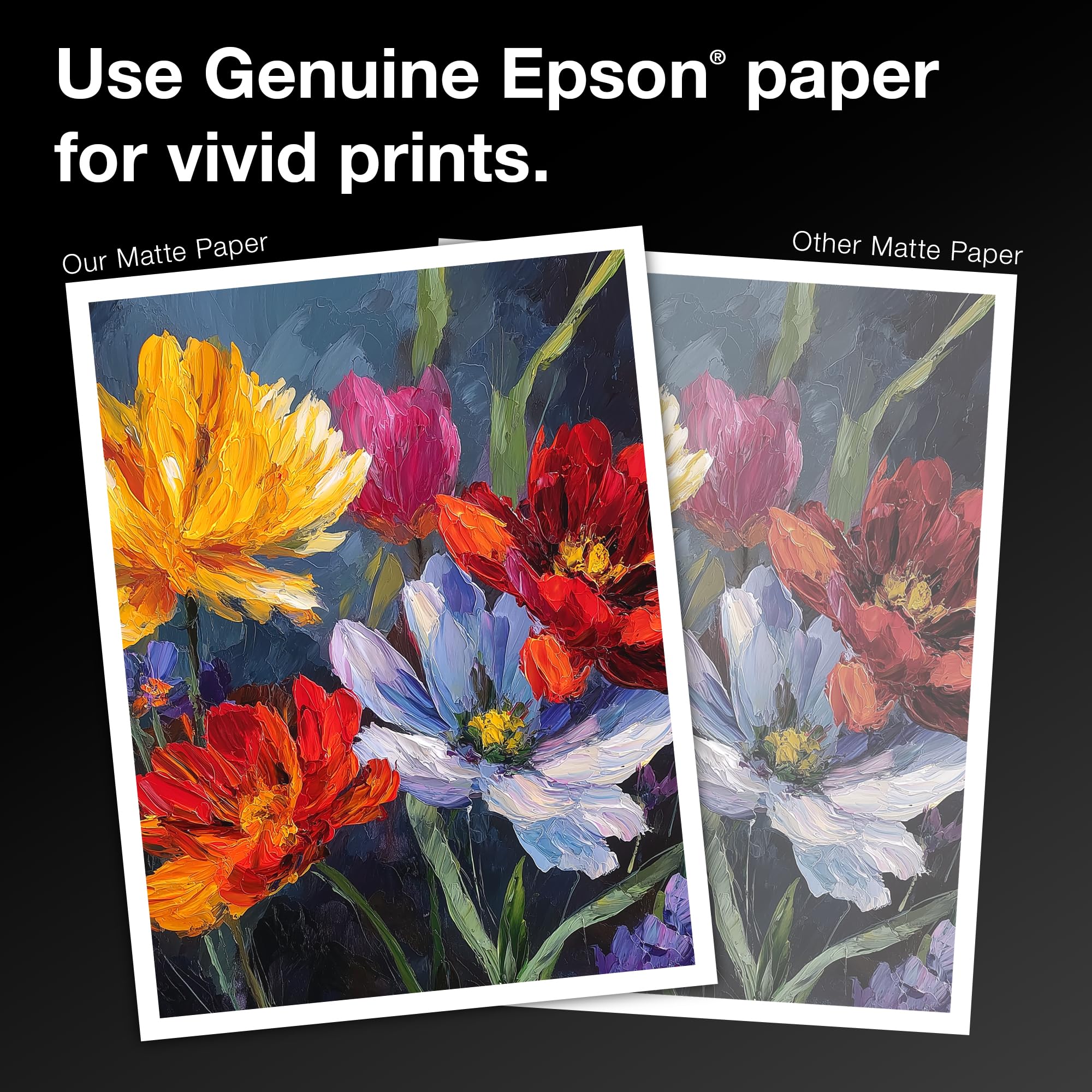 Epson Premium Presentation Paper Matte – 8.5 "x 11" – 50 Sheets – Photo Paper (8.5 x 11, 94%)